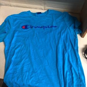 Champion T-Shirt. Size XL, Blue